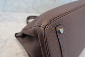 HERMES／エルメス バーキン35 トリヨンクレマンス ショコラ □L刻印 ハンドバッグ 700060264