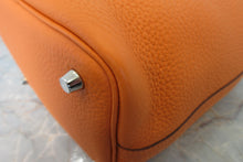 Load image into Gallery viewer, HERMES PICOTIN LOCK PM Clemence leather Orange □M Engraving Hand bag 600120300
