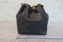 画像をギャラリービューアに読み込む, CHANEL/シャネル ココマーク巾着チェーンショルダーバッグ ラムスキン ブラック/ゴールド金具 ショルダーバッグ 800020094
