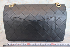 CHANEL/シャネル マトラッセWフラップチェーンショルダーバッグ ラムスキン ブラック/ゴールド金具 ショルダーバッグ 700090047