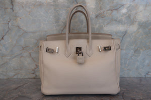 HERMES BIRKIN 25 Swift leather Beige □N Engraving Hand bag 700020076