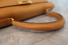 将图片加载到图库查看器，HERMES KELLY 35 Ardennes leather Natural □A刻印 Shoulder bag 500120009
