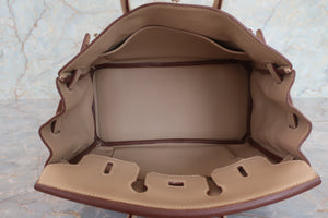 HERMES／エルメス バーキン25 ヴォースイフト タバックキャメル □L刻印 ハンドバッグ 700080009