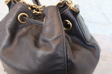 画像をギャラリービューアに読み込む, CHANEL/シャネル ココマーク巾着チェーンショルダーバッグ ラムスキン ブラック/ゴールド金具 ショルダーバッグ 800020094
