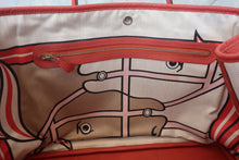 將圖片載入圖庫檢視器 HERMES／エルメス ガーデンパーティPM カントリー ルージュデュセス T刻印 トートバッグ 700030246

