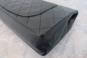 CHANEL/シャネル マトラッセWフラップチェーンショルダーバッグ ラムスキン ブラック/ゴールド金具 ショルダーバッグ 700090047