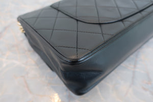 CHANEL/シャネル マトラッセWフラップチェーンショルダーバッグ ラムスキン ブラック/ゴールド金具 ショルダーバッグ 700090047