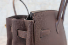 將圖片載入圖庫檢視器 HERMES／エルメス バーキン35 トリヨンクレマンス ショコラ □L刻印 ハンドバッグ 700060264
