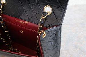 CHANEL/香奈儿 2.55 梯形 链条包羊皮 Black/Gold hadware(黑色/金色金属) 肩背包 600100079