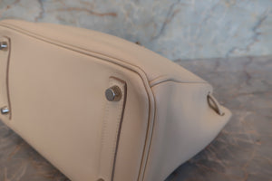 HERMES BIRKIN 25 Swift leather Beige □N Engraving Hand bag 700020076