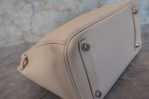 HERMES BIRKIN 25 Swift leather Beige □N Engraving Hand bag 700020076
