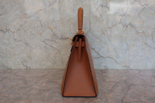 将图片加载到图库查看器，HERMES KELLY 28 Graine Couchevel leather Natural 〇R刻印 Hand bag 800080005
