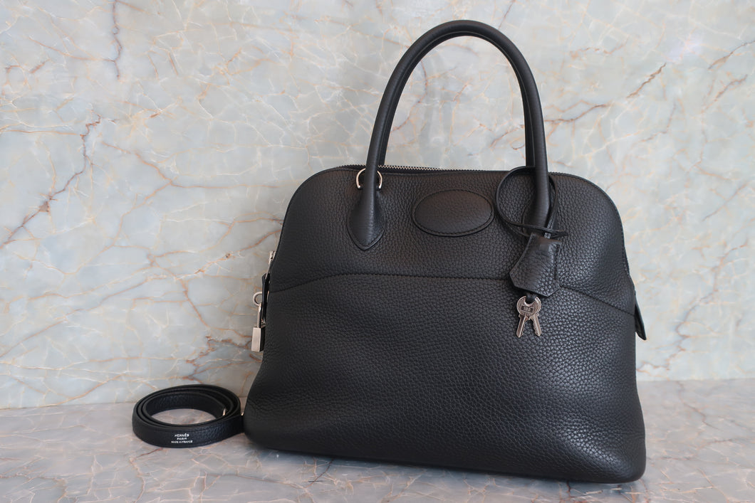 HERMES／エルメス ボリード31 トリヨンクレマンス ブラック A刻印 ショルダーバッグ 700070297