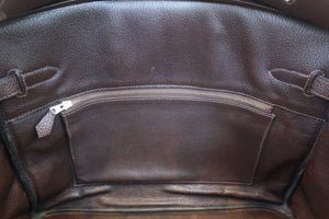HERMES／エルメス バーキン35 トリヨンクレマンス ショコラ □L刻印 ハンドバッグ 700060264