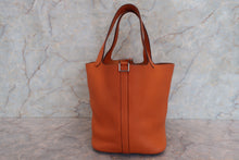 Load image into Gallery viewer, HERMES PICOTIN MM Clemence leather Orange □I Engraving Hand bag 700110147
