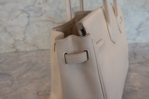 HERMES BIRKIN 25 Swift leather Beige □N Engraving Hand bag 700020076