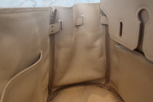 HERMES BIRKIN 25 Swift leather Beige □N Engraving Hand bag 700020076