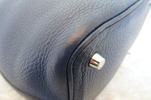 Load image into Gallery viewer, HERMES PICOTIN LOCK PM Clemence leather Blue de malte □R Engraving Hand bag 700010049
