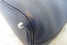 Load image into Gallery viewer, HERMES PICOTIN LOCK PM Clemence leather Blue de malte □R Engraving Hand bag 700010049
