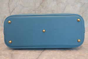 HERMES／エルメス ボリード35 トリヨンクレマンス ブルージーン □H刻印 ショルダーバッグ 700060121