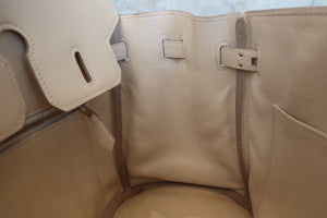HERMES BIRKIN 25 Swift leather Beige □N Engraving Hand bag 700020076