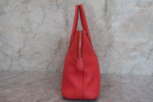 将图片加载到图库查看器，HERMES／BOLIDE 31 Clemence leather Rouge tomate T刻印 Shoulder bag 600080081
