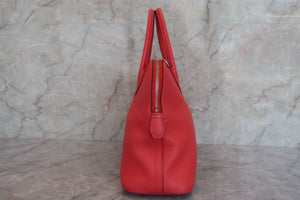 HERMES／BOLIDE 31 Clemence leather Rouge tomate T刻印 Shoulder bag 600080081