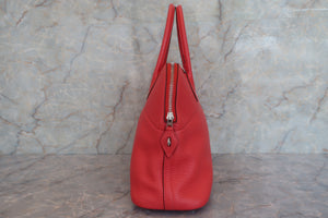 HERMES／BOLIDE 31 Clemence leather Rouge tomate T刻印 Shoulder bag 600080081