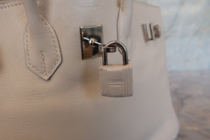 HERMES BIRKIN 25 Swift leather Beige □N Engraving Hand bag 700020076