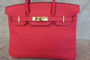 HERMES BIRKIN 30 Epsom leather Rose extreme D Engraving Hand bag 700100096