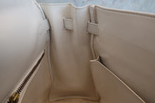 Load image into Gallery viewer, HERMES KELLY 35 Gulliver leather/Toile officier White/Brown 〇U Engraving Shoulder bag 600090122
