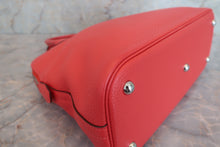 将图片加载到图库查看器，HERMES／BOLIDE 31 Clemence leather Rouge tomate T刻印 Shoulder bag 600080081
