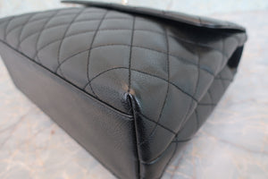 CHANEL/シャネル マトラッセ台形ハンドバッグ キャビアスキン ブラック/シルバー金具 ハンドバッグ 700090071