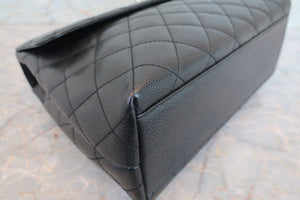 CHANEL/シャネル マトラッセ台形ハンドバッグ キャビアスキン ブラック/シルバー金具 ハンドバッグ 700090071