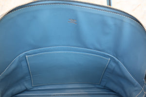 HERMES／エルメス ボリード35 トリヨンクレマンス ブルージーン □H刻印 ショルダーバッグ 700060121