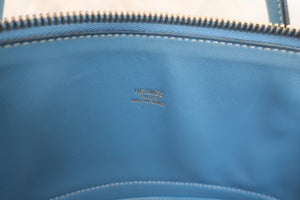 HERMES／エルメス ボリード35 トリヨンクレマンス ブルージーン □H刻印 ショルダーバッグ 700060121