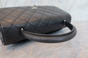 CHANEL/シャネル マトラッセ台形ハンドバッグ キャビアスキン ブラック/シルバー金具 ハンドバッグ 700090071