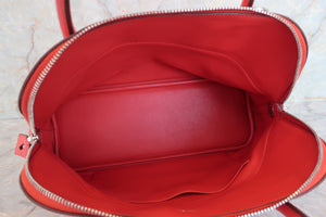 HERMES／BOLIDE 31 Clemence leather Rouge tomate T刻印 Shoulder bag 600080081