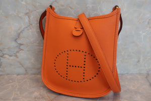 HERMES EVELYNE TPM Epsom leather Orange □H刻印 Shoulder bag 600090129