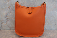 将图片加载到图库查看器，HERMES EVELYNE TPM Epsom leather Orange □H刻印 Shoulder bag 600090129
