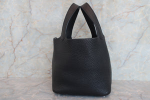 HERMES／エルメス ピコタンロックＰＭ トリヨンクレマンス ブラック □M刻印 ハンドバッグ 700080008