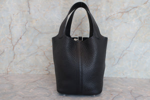 HERMES／エルメス ピコタンロックＰＭ トリヨンクレマンス ブラック □M刻印 ハンドバッグ 700080008