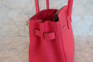 HERMES BIRKIN 30 Epsom leather Rose extreme D Engraving Hand bag 700100096
