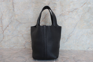 HERMES／エルメス ピコタンロックＰＭ トリヨンクレマンス ブラック □M刻印 ハンドバッグ 700080008