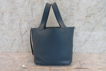 将图片加载到图库查看器，HERMES PICOTIN LOCK MM Clemence leather Colvert X刻印 Hand bag 700060056
