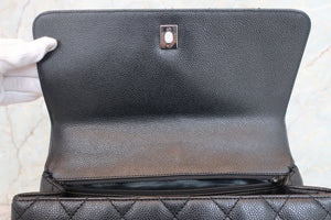 CHANEL/シャネル マトラッセ台形ハンドバッグ キャビアスキン ブラック/シルバー金具 ハンドバッグ 700090071