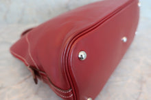 Load image into Gallery viewer, HERMES BOLIDE RELAX 35 Sikkim leather Rouge H □Q Engraving Hand bag 600050168
