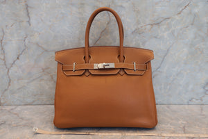 HERMES／エルメス バーキン30 トゴ ゴールド □K刻印 ハンドバッグ 700060293