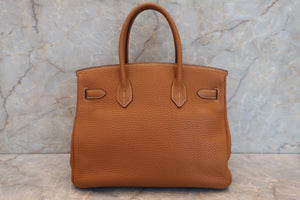 HERMES／エルメス バーキン30 トゴ ゴールド □K刻印 ハンドバッグ 700060293