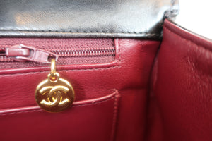 CHANEL/シャネル 中マトラッセシングルフラップチェーンショルダーバッグ ラムスキン ブラック/ゴールド金具 ショルダーバッグ 700050093
